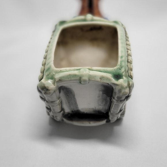 Art Deco donky and cart planter mid century modern collectible occupied Japan - Picture 5 of 7